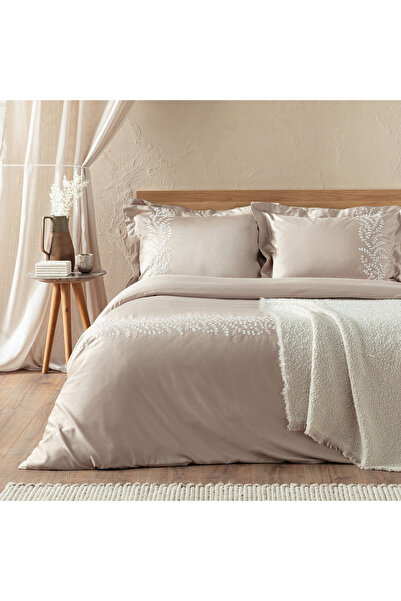 Chakra Rayel Nevresim Seti DBL Bej