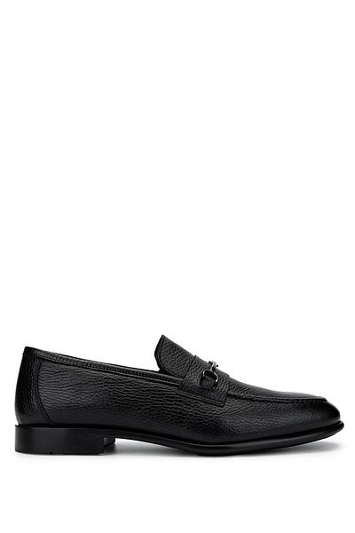 Tamer Tanca Men's Genuine Leather Black Floater Loafer Shoes