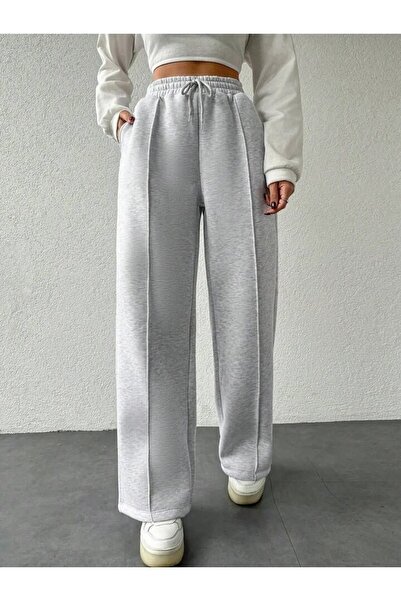 berfmoda Női bő szárú, csíkos melegítőnadrág egész évszakban