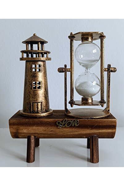 MENTAŞ Kum Saati Deniz Feneri El Yapımı Dekoratif Obje Hediyelik