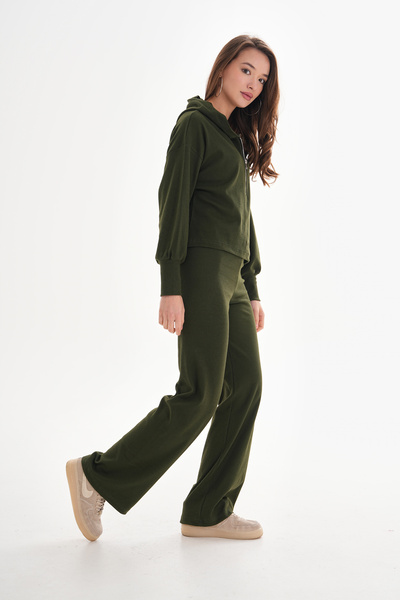 MYZ LİFE Camisole Fabric Zipper Detailed Double Suit