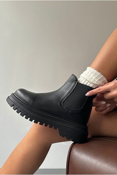 Mupa Shoes Μαύρα γυναικεία μποτάκια