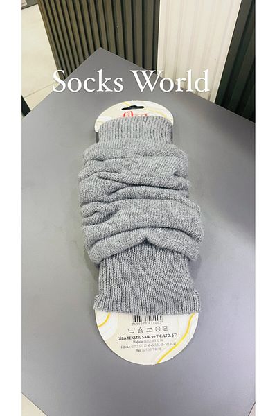 Diba Women's Gray Wool Knee Pads - 71% Wool 20% Cotton