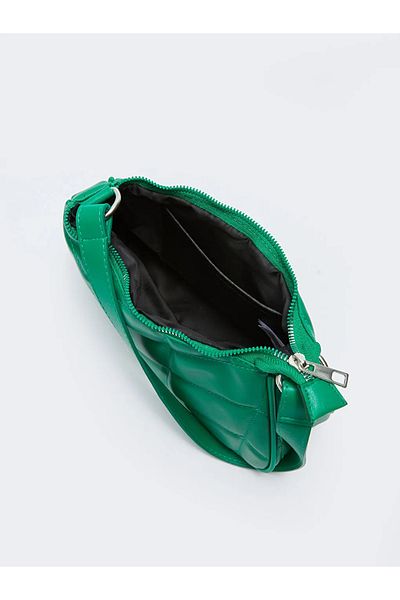 LC Waikiki LCW ACCESSORIES Geantă de damă matlasată cu aspect piele verde
