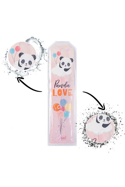 VUKİ Ασημί ζουμερό σελιδοδείκτη με σχέδιο Panda
