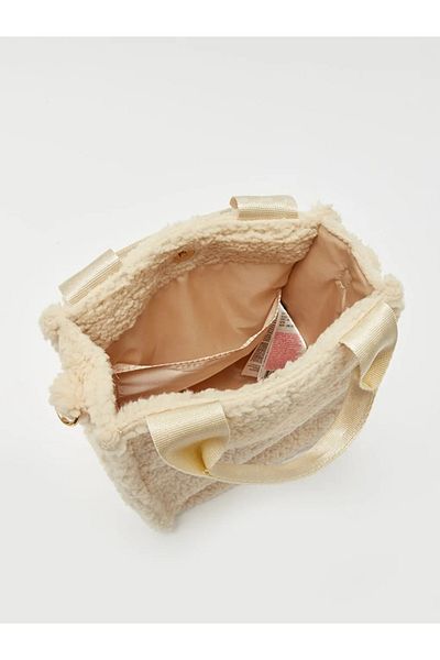 LC Waikiki Geantă de umăr pentru femei LCW ACCESSORIES Ecru Plush