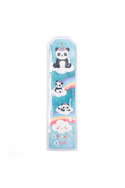 VUKİ Ασημί ζουμερό σελιδοδείκτη με σχέδιο Panda