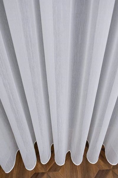 PERDECITY Bamboo Slub Wrinkle-Free Ironing Lead Tulle Curtain 1X2 Sparse Pleat 300X250