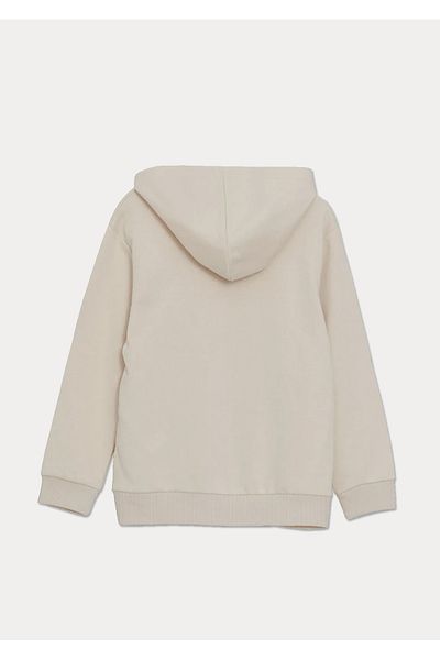 DFN Kids 4,5,6,7,8,9,10 Years Old Children's Unprinted Winter Thick Hooded Kangaroo Pocket Sweatshirt