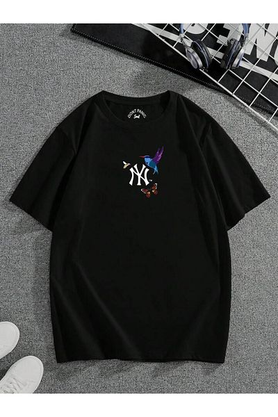 DEEPSENCE Μπλουζάκι OWL Unisex Μαύρο Oversize