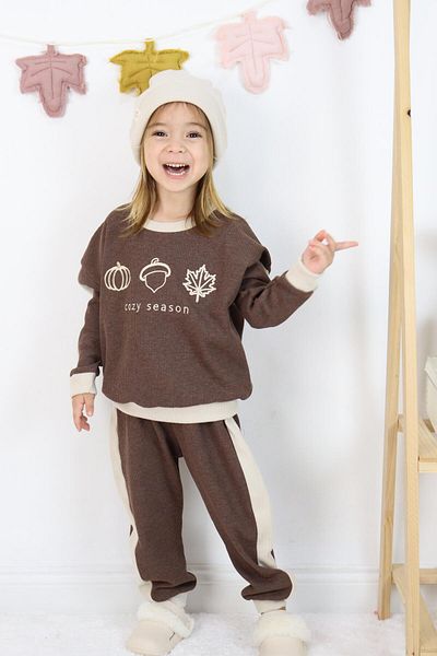 MiaBaby Cozy Embroidery Printed 3 Piece Set