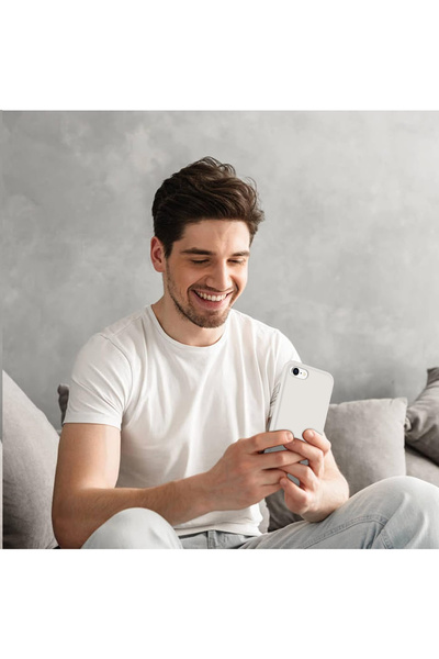 Merwish Launch Silicone Case Cover with Velvet Logo Inside Compatible with iPhone 7 and 8 Se 2020 and Se 2022 Gray