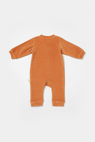 BabyCosy Salopeta Elefant Cu Maneca Lunga Caramiziu,