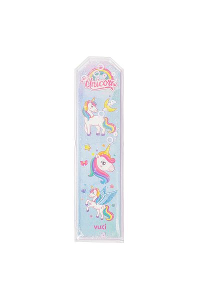 VUKİ Σελιδοδείκτης Unicorn με ασημί και υδατικό σχέδιο