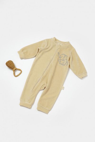 BabyCosy Salopeta Elefant Cu Maneca Lunga Stone,