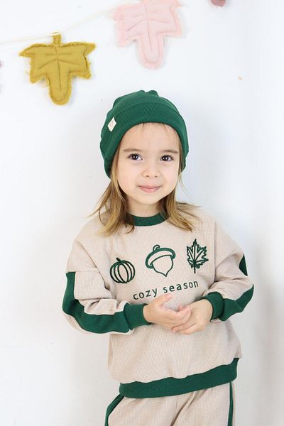 MiaBaby Cozy Embroidery Printed 3 Piece Set