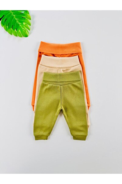 EFU BABY 3-Piece 100% Cotton Unisex Report Basic Baby Pants
