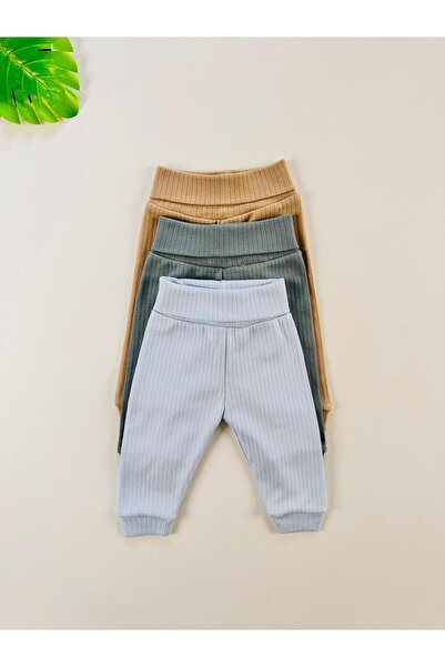 EFU BABY 3-Piece 100% Cotton Unisex Report Basic Baby Pants