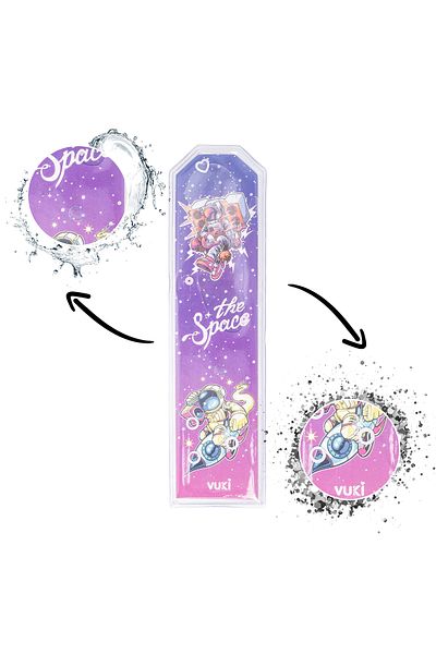 VUKİ Αστροναύτης με μοτίβο Glittery Watery Σελιδοδείκτης
