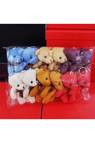 HeyNoid Cute Teddy Bear Keychain