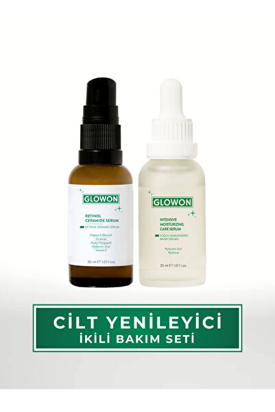 GLOWON Retinol & Nemlendirici Cilt Yenileyici Serum 2’li Avantajlı Set 2x30 ml