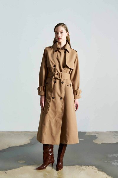 Merve DAĞLI Frankie Camel Trench Coat