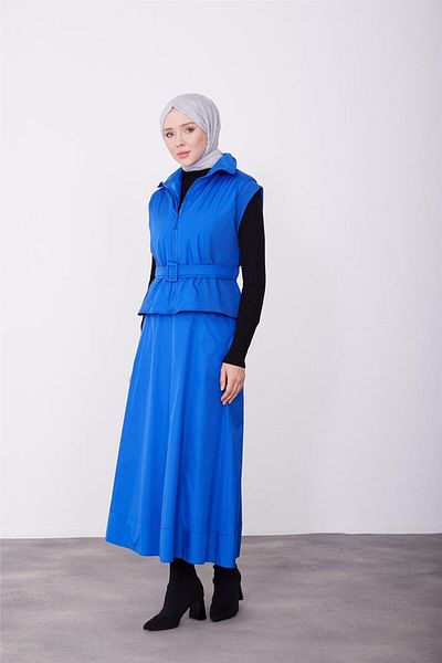 Armine Purple Blue Camisole Vest - 23K4603