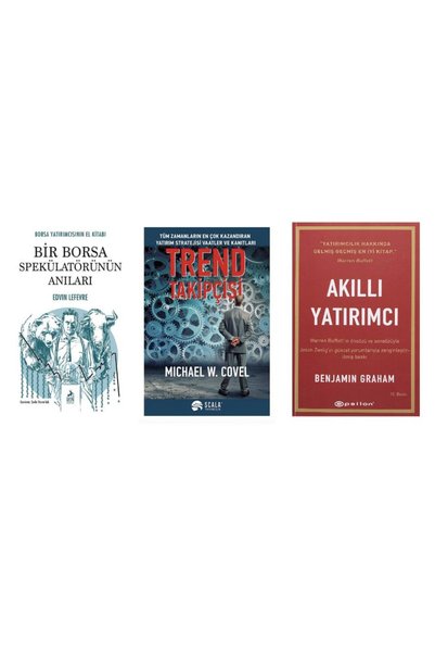 Scala Yayıncılık BIR BORSA SPEKULATORUNUN ANILARI+TREND TAKIPCISI+AKILLI YATIRIMCISI=3 SET