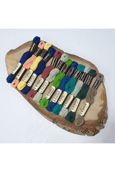 Anchor Soft Embroidery Thread 12 Colors Punch Etamine Cross Stitch Embroidery Thread