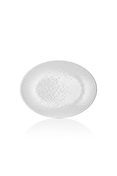 Külsan Melamine serving oval plate, size 39 cm white color