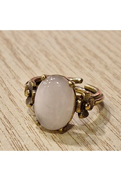 CADI KAZANI Pembe Kuvars Taşlı Yüzük