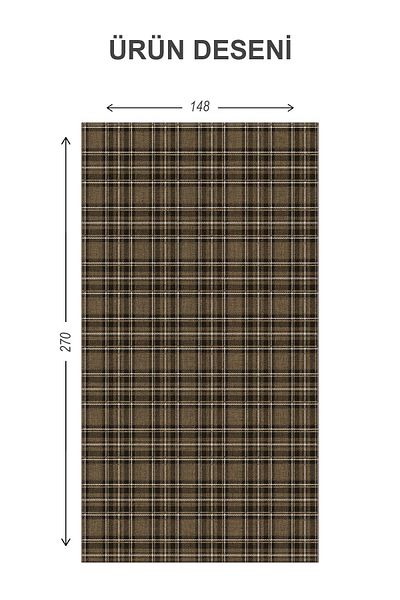 Doruklar Home Collection Blackout Light Proof Blackout High Quality Background Curtain 140 X 270