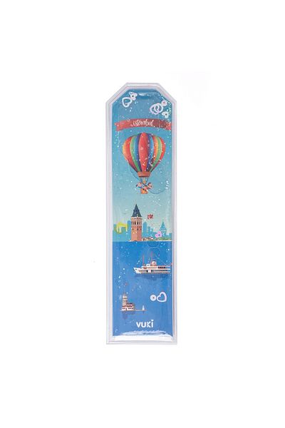 VUKİ Semn de carte cu model Istanbul cu sclipici