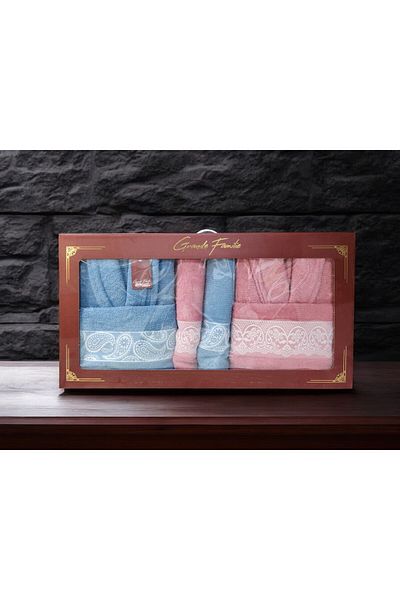 Minteks Mi̇nteks Nova 6-Piece Family Bathrobe Set