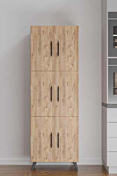 AEKA AE-3010 Nehir Atlantik Çam Çok Amaçlı Mutfak Dolabı & Banyo Dolabı, Kile...