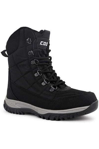KCMN Felix Orthopedic Unisex Παιδικές Αντιολισθητικές Σόλα Μποτάκια Χιονιού - Μαύρα