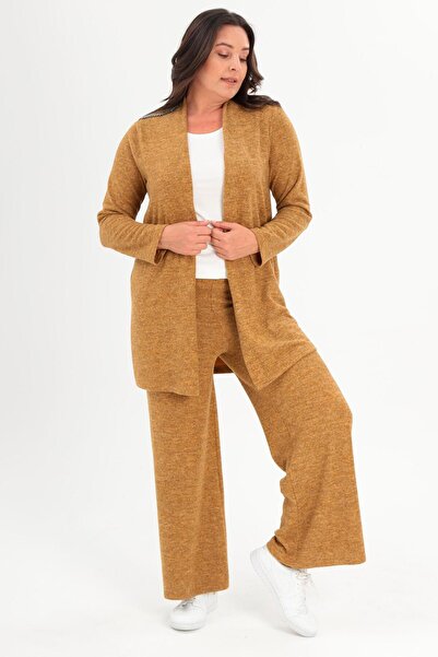 Metpoint Trend42plus Великий розмір, плечі з каменем, гірчичний колір, двоє в комплекті