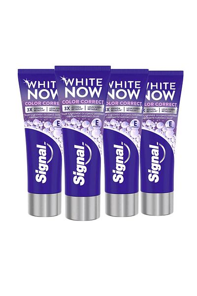 Signal White - Now Color Correct 75 ml X4 Toothpaste