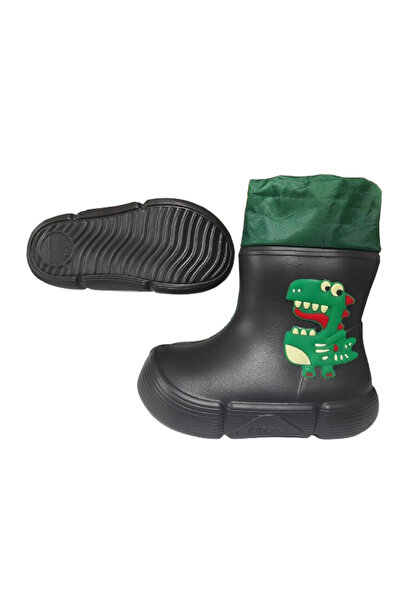 Sonimix ERAT Çocuk Kışlık Pvc Içi Sıcak Astarlı Su Geçirmez Yağmur Bot Çizme