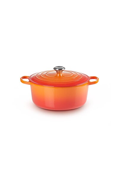Le Creuset Döküm Demir Yuvarlak Güveç Tenceresi, 28cm, 6,7 L, İdeal Yavaş Pişirme ve Fırınlama için