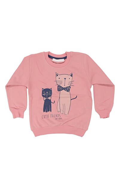 bebegen Дівчача пухнаста кофта з бантиком і принтом котика