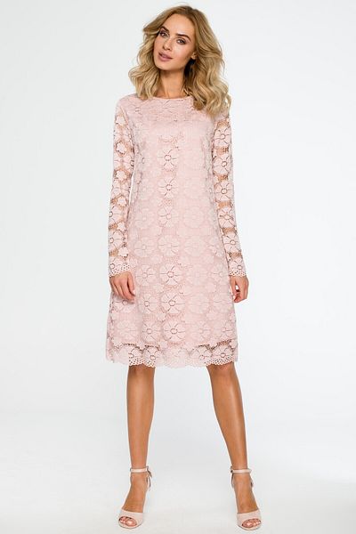 Made of Emotion Elegant dress slim long sleeves