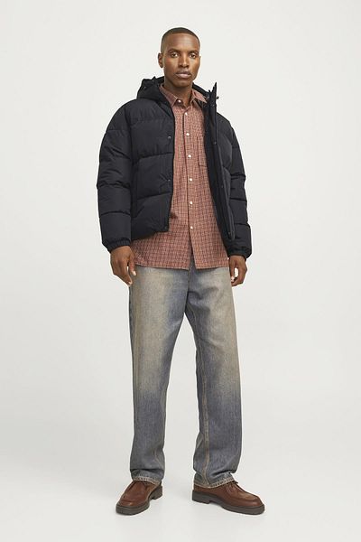 Jack & Jones Jjebradley Black Puffer Hood - Sn S 12256974