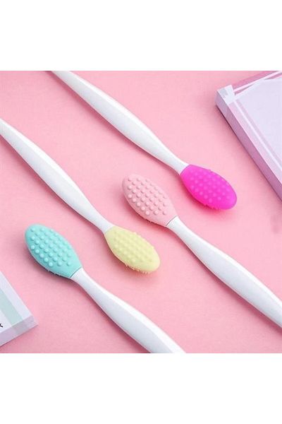 Woody Sofia 2Pcs Peeling Effective Pore Blackhead Remover Double Lip Brush