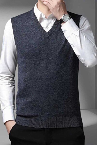 Mood Agenda Men's V-Neck Knitwear Non-Pilling Sweater Men's Slim Fit Sweater
