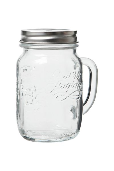 Mudo Concept Bormioli Rocco Quattro Silver Mug with Lid