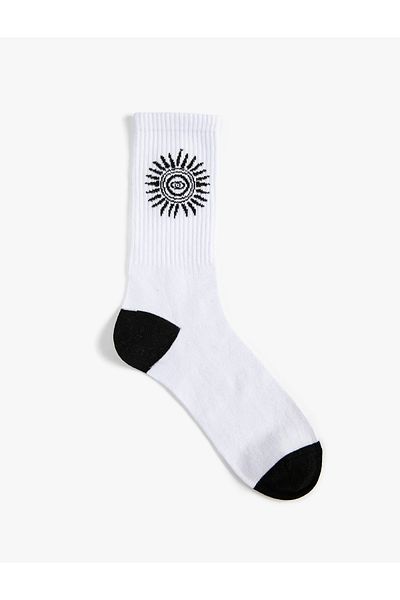 Koton Socket Socks Ethnic Embroidered