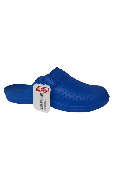 GEZER Ge0358-10 Men's Dark Blue Dotted Indoor Bathroom Slippers