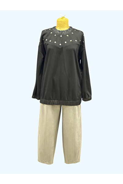 Hanzade LASTİKLİ YAKA DETAYLI BLUZ