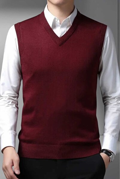 Mood Agenda Men's V-Neck Knitwear Non-Pilling Sweater Men's Slim Fit Sweater